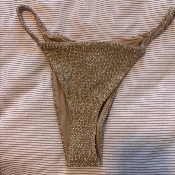 Devon Windsor Gold Women's Swim Bottom NWT- Size L - Picture 1 of 4